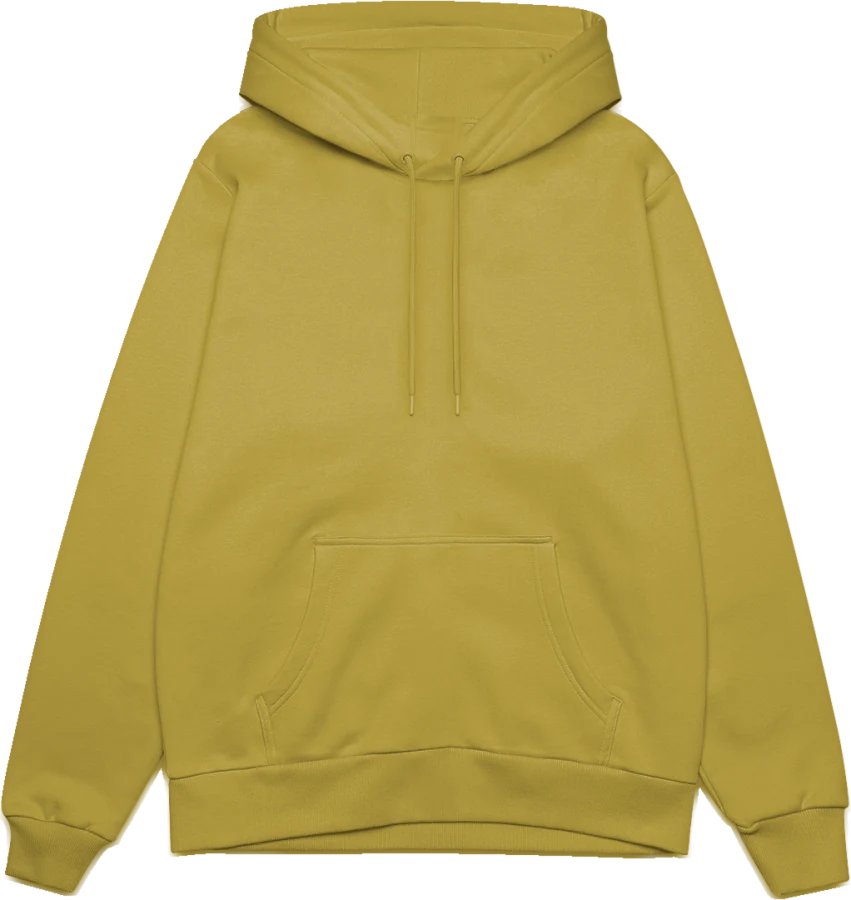 Hoodie chartreuse, flach