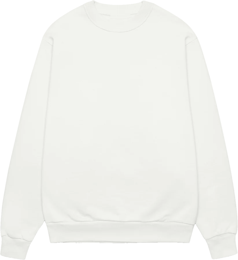 Crewneck off-white, flach